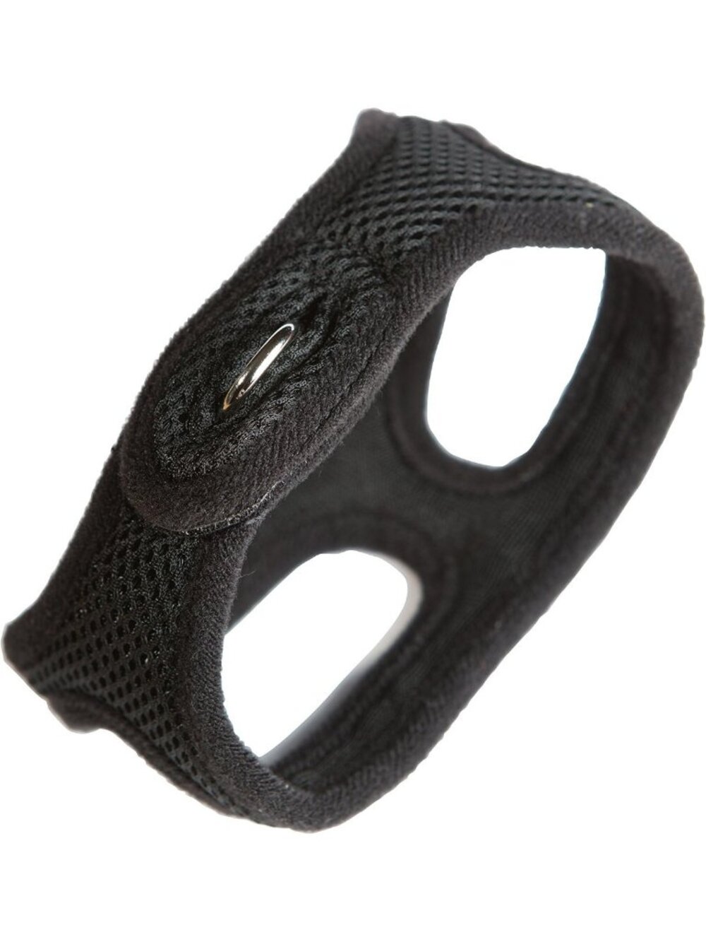 Adjustable Mesh Pet Harness for Small Dogs & Cats, 12", Comfortable Black Collar